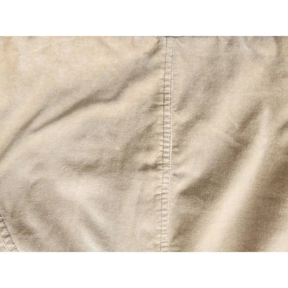 Massimo Dutti Womens Velour Jacket S Cream Military Long Sleeve Collared Lined - Picture 13 of 16